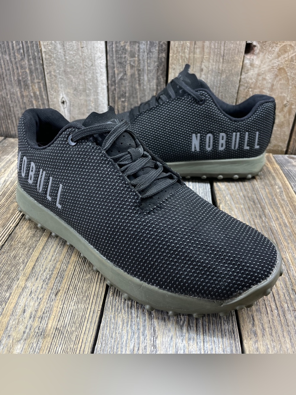 Nobull Turf Trainers M 6 / W 7.5 Black Athletic Training Shoes Sneakers CrossFit